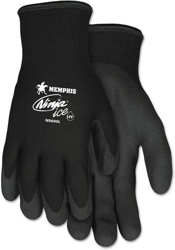 MCR Safety Ninja Ice Gloves, Black, Large in Kuwait