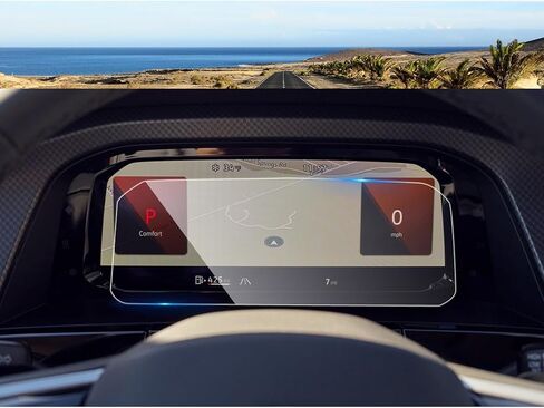 واقي شاشة Coleya 2024 Atlas/Atlas Cross الرياضي لـ V olkswagen Atlas (SE/SE مع التكنولوجيا/SEL/SEL Premium R-Line) شاشة لمس 12 بوصة، زجاج مقسى 9H 2024 VW Atlas Accessories 12 بوصة (نافي) in Kuwait