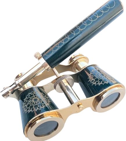 مناظير نظارات الأوبرا، مناظير نحاسية، نظارات الأوبرا ذات الطراز العتيق مع تكبير 3X وبصريات واضحة تمامًا للبالغين والأطفال والنساء والآباء المحبين والأصدقاء في الحفل الموسيقي in Kuwait