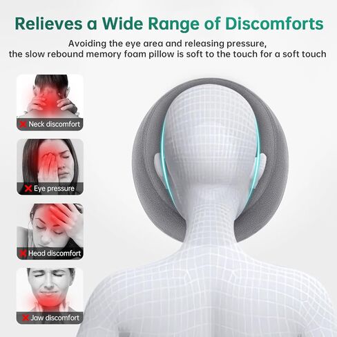 وسادة لأسفل الوجه - وسادة قابلة للذاكرة الرغوية في المعدة - وسادة أقطاب الوجه بعد جراحة العيون - مسند تدليك للسرير - ووسادة عرضة للراحة والشفاء المعاد تصورها in Kuwait