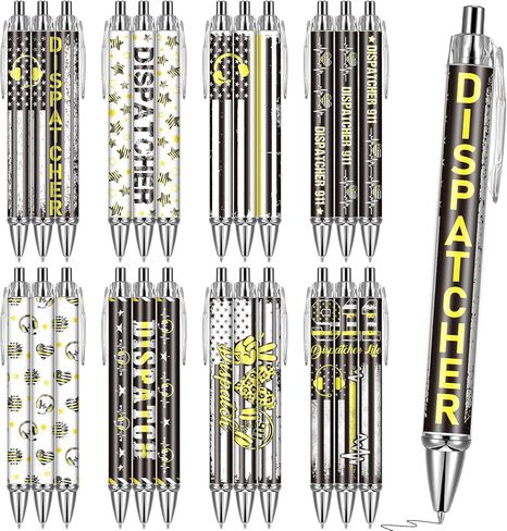 تقدير المعلم قلم الحبر - هدايا التقدير 24pcs شكرا للمعلمين الهدايا الملهمة القابلة للسحب الحبر الأسود الحبر الشخصي للنساء لوازم عمل المعلمين على مدرسي المدارس in Kuwait