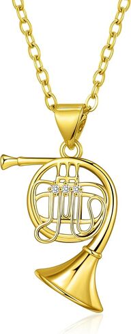 French Horn Necklace French Horn Music Jewelry Gifts for Women in Saudi Arabia