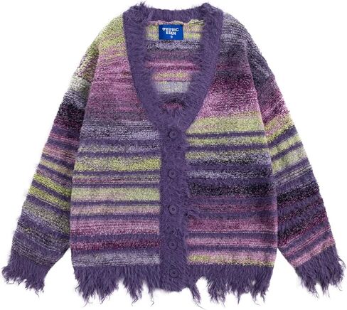 Aelfric Eden Cardigan Sweater Open Front Casual Knit Cardigans Pinstripe Fashion Sweaters 2024 Y2k Outfits in Kuwait