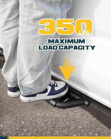 EZ Side Steps Running Boards Fit for 2015-2025 Ford F150 F-150 SuperCrew Cab 4-Doors & 2017-2025 Ford F250 F350 Super Duty Crew Cab in Kuwait