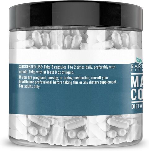 Earthborn Elements Collagen Peptides (200 Capsules) Hydrolyzed Fish Collagen, Non-GMO, Scent-Free, Bioavailable (960 mg Serving) in Kuwait