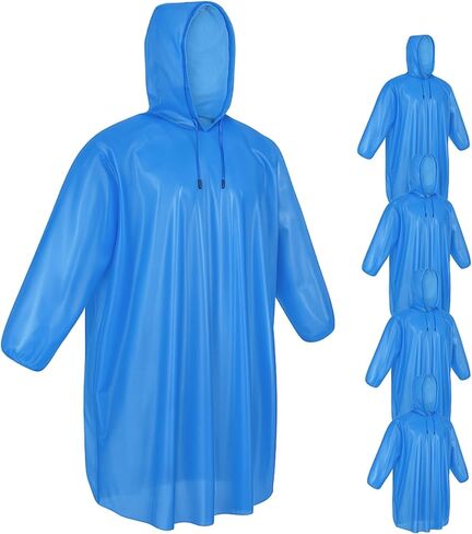 Mindful Design Disposable Rain Ponchos for Adults (4 Pack) in Kuwait