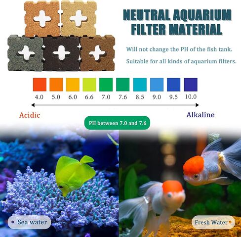 Shigatsu 15 حزمة من وسائل الإعلام السيراميك السيراميك السيراميك ، كتل مرشح السيراميك المائية للمياه المالحة ودبابة أسماك بركة المياه العذبة in Kuwait