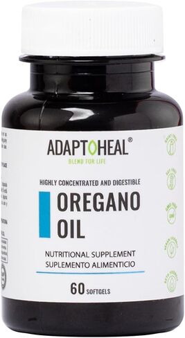 Oregano Oil, 60 Softgel – Immune and Intestinal Support Supplement for Healthy Digestive – Formulated with Extra Virgin Olive Oil – Plant Based, Vegan and Non-GMO in Kuwait