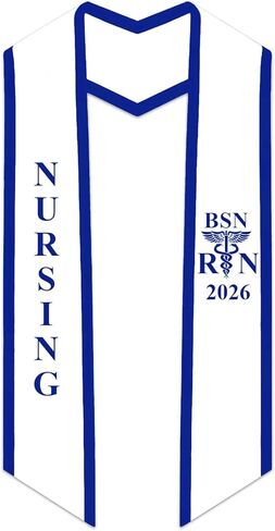 CLERKMANS Nursing BSN RN Stole for Graduation in Saudi Arabia