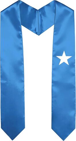 South Korea Flag Graduation Sash Satin Scarf 72" Stole for Abroad Student International Study Class in Kuwait