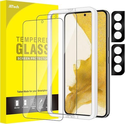 JETech Screen Protector for Samsung Galaxy S21 FE 5G with Camera Lens Protector, Easy Installation Tool, Tempered Glass Film, Fingerprint ID Compatible, 2-Pack Each in Saudi Arabia