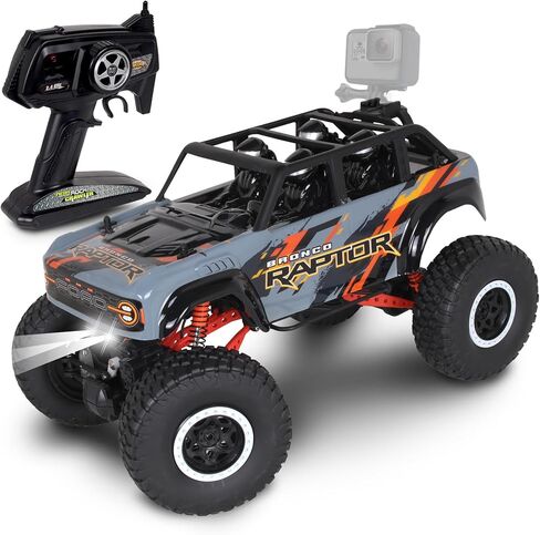 NKOK Mean Machines 1:10 2.4GHz RC 4x4 Xtreme RC Goliath, Off-Road Truck, RTR, Designed for Rough Terrain Climbing, Pistol Grip Full Function Controller, Powerful Motor, Action Camera Mount in Kuwait