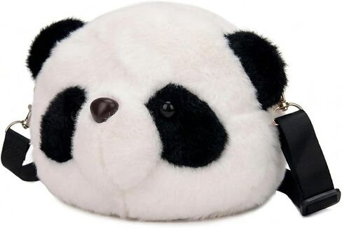 Kawaii Panda Head Plush Bag Crossbody Wallet Shoulder Bag Coin Pouch Accessories Money Bag for Students Teens Girls Boys (Panada) in Kuwait