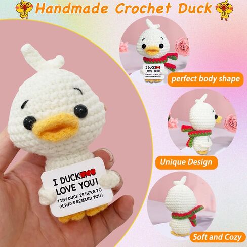 Handmade Positive Crochet Animal Emotional Support Snowman Cute Mini Animals Stuffed Funny Knitted Doll Emotional Support Plushies Unique Xmas Gift for Mom Women Lovers Friends in Kuwait