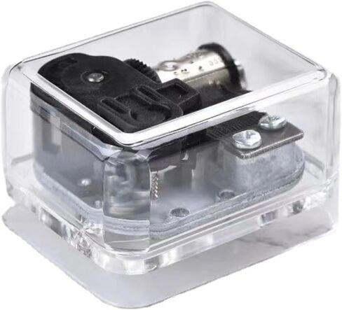 Music Box Movement，18 Note Wind-up Music Box Movement Clockwork Mechanism Replacement for DIY Music Boxes with Key Screws (13 Song Options) (Music Box Gold/You are My Sunshine) in Saudi Arabia