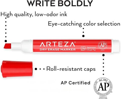 ARTEZA ARTZ-8887 Dry-Erase-Markers, 4 Colors 52 in Saudi Arabia