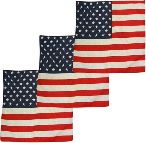 Motique Accessories USA Eagle Bandana - Set of 3 Large Cotton Bandanas in Kuwait