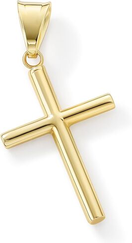 Amanda Rose Collection Petite 10k صفراء الذهب كروس سحر قلادة- لا سلسلة | حقيقية 10K جولد كروس سحر in Kuwait