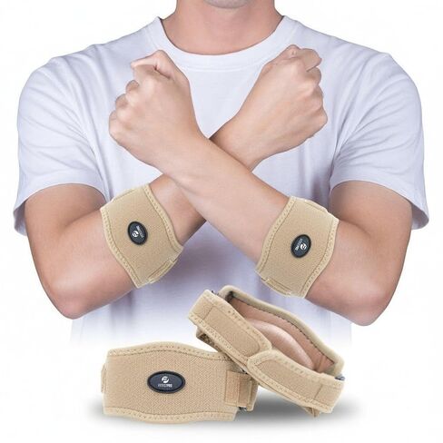 Fittest Pro Elbow Brace 2 Pack for Tennis & Golfer's Elbow Pain Relief in Kuwait