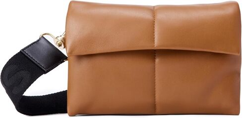 AllSaints Ezra Quilt Crossbody, Sepia Brown in Kuwait