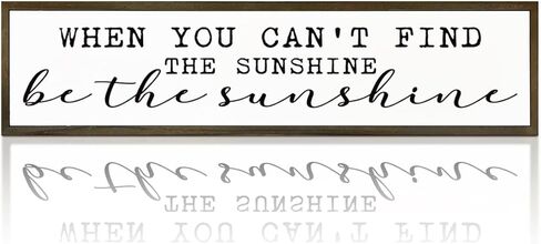 Inspirational Wood Sign, Sun Decor Art, Farmhouse Wall Decors, Home Decor for Living Room, Cafe Shop Decoration, Decorative Wooden Signs and Plaques, Here Comes the Sun Sign 17.8x4x1.2 inches in Saudi Arabia