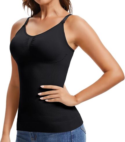 JOYSHAPER Shapewear Camisole for Tummy Control Shapewear with Built in Bra Padded Tank Top V Neck Cami Shaper in Kuwait