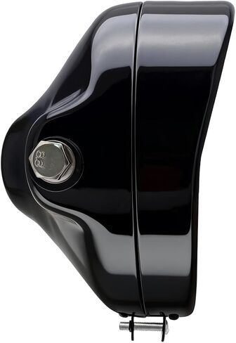 FATECIM 5.75" Round Motorcycle Headlight Bucket Housing Side Mount 5-3/4 Inch LED Headlamp Shell Protective Cover for Harley Kawasaki Honda Yamaha Suzuki Chopper Cafe Racer Bobber Gloss Black in Kuwait