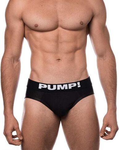 Pump! Classic Black/White Brief | Men's Underwear Briefs | Low Rise Boys Briefs | Waistband Men's Brief in Kuwait