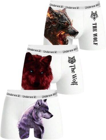 Men's Boxer Briefs - Soft & Breathable Underwear for Men, 3 Pack in Saudi Arabia