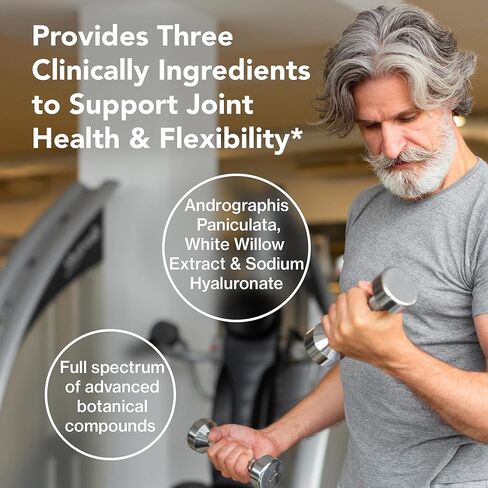 مكمل كمي لدعم المفاصل والغضاريف - للرجال والنساء، حركة المفاصل وصحة العضلات، إصلاح الغضروف، خالي من الغلوتين، مصدر نباتي، غير معدل وراثيًا - 90 كبسولة in Kuwait