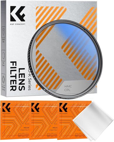 K&F Concept 77 مم مستقطب دائري مرشح عدسة زجاجية بصرية فائق النحافة 18 طلاء متعدد الطبقات مرشحات استقطاب دائرية لعدسة الكاميرا (سلسلة K) in Kuwait