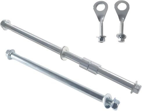 330mm Mini Bike Rear Axle + 225mm Front Wheel Axle With Chain Adjuster For Coleman CT200U BT200X CT200U-EX 196CC 200CC 6.5HP Engine Mini Bike Parts in Kuwait