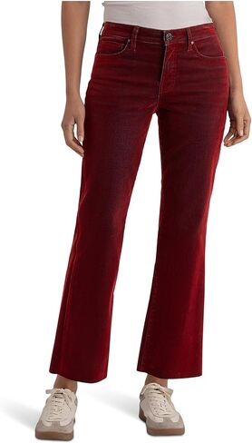 KUT from the Kloth Kelsey High-Rise Fab AB Ankle Flare with Raw Hem in Saudi Arabia