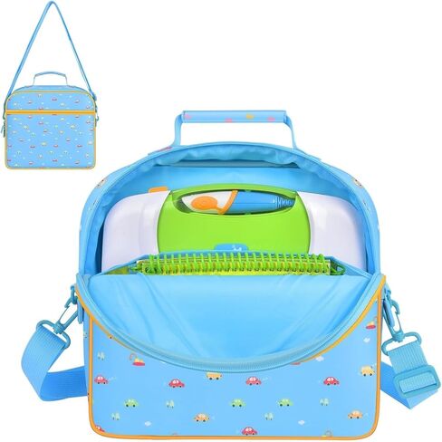 Tamnqin Portable Bag Compatible with Leapfrog LeapStart 3D Interactive Learning System and Storage for 5-6 Books (Case only)-Blue in Kuwait