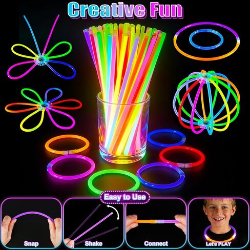 120 PCS Glow In The Dark Party Supplies, Light Up Glasses, Led Glasses, Glow In The Dark Glasses, Glow Party Supplies, Neon Party Glasses for Glow Party, Wedding, Birthday, New Year, Rave, Carnival in Kuwait
