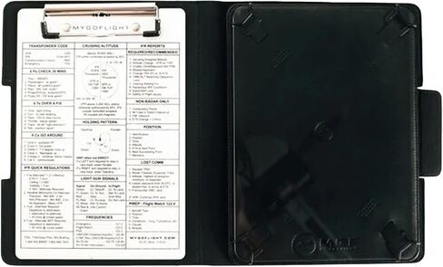 MYGOFLIGHT Universal Extra-Large Leather Folio C EFB Pilot Kneeboard and Clipboard – Fits Apple iPad 12.9", iPad Pro 12.9", Samsung Galaxy 12", and All Other 12"-13" Tablets in Kuwait