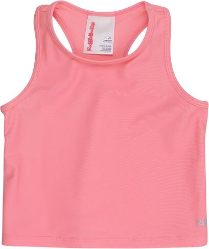 RuffleButts Girls UPF50+ Sun Protected Athletic Active Stretch Tank Top in Kuwait