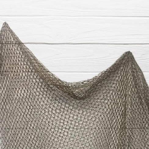 Fish Net Decorations, (2 Pack) Decorative Fishing Net for Nautical, Mermaid, Pirate or Beach Themed Party or Room. 5 x10 Real Recycled Fish Netting for Decoration, Fishing Net Decor in Kuwait