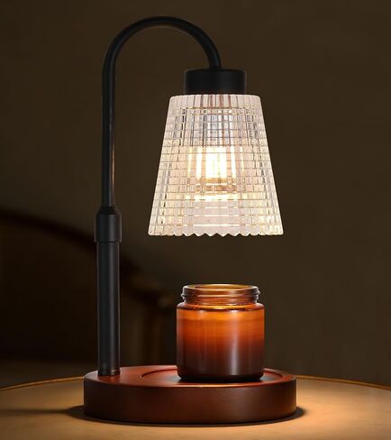 Candle Warmer Lamp with Timer and Dimmer,Electric Gold Light Gifts for Women Melt Wax Warmer Lamp with 2 Bulbs for Candle Jars House Warming New Home Decor Bedroom in Saudi Arabia