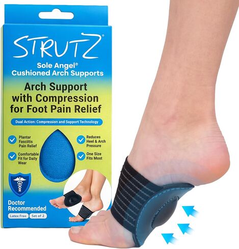 Sole Angel - Patented Arch Support and Compression Technology - Plantar Fasciitis Support - Ease Foot Discomfort and Improve Mobility - Metatarsal Foot Pads for Women and Men in Kuwait