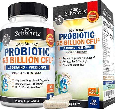 Daily Probiotic Supplement with 40 Billion CFU - Gut Health Complex with Astragalus and Lactobacillus Acidophilus Probiotic for Women and Men - Shelf Stable with Prebiotics for Digestive Health in Saudi Arabia