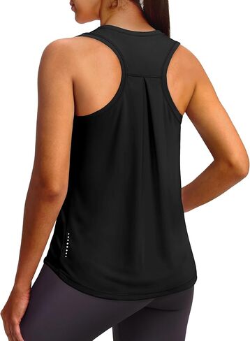 Xieerduo Tank Top for Women Racerback Ocleveless Tops Tops فضفاضة لليوغا قمصان الصالة الرياضية للنساء in Kuwait