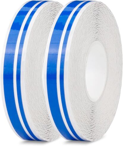 2 Rolls of Car Pinstripe Tapes, Silver Pinstripe Body Sticker, Vinyl Thin Car Stripe Pinstripe Tape, for Motorcycle, Car, Racing DIY Body Sticker Tape (Silver) in Saudi Arabia