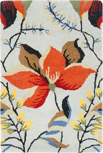 سجادة SAFAVIEH Soho Collection مقاس 12.7 سم × 20.32 سم بني فاتح/متعدد SOH771B مصنوعة يدويًا من الصوف الفاخر والفسكوز in Saudi Arabia