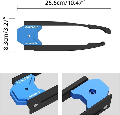 Chain Protector Slider Guide Swingarm Auminum Compatible with Yamaha Raptor 700 YFM700 2013 2015 2016 2017 2018 2019 2020-2024, Raptor 700 YFM700R 2006 2007 2008 2014, See Fitments Black in Kuwait