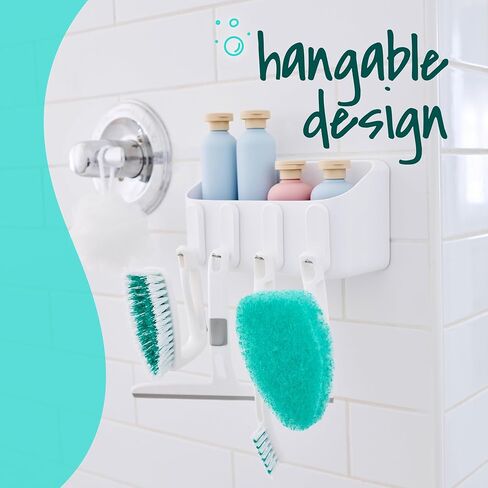 Scotch-Brite All Purpose Brush, For Tile Floors and Walls, Shower Doors, Tubs, Bathroom Fixtures, and More, 6 Count in Kuwait