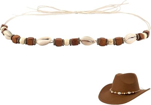 Cowboy Hat Bands for Men Women, Leather Hatbands Belt for Cowboy/Western/Fedora/Cowgirl Hats Multicolor in Saudi Arabia