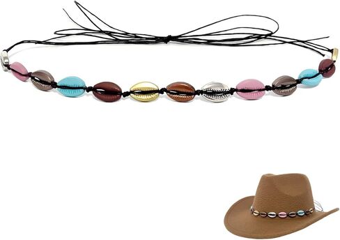 Cowboy Hat Bands for Men Women, Leather Hatbands Belt for Cowboy/Western/Fedora/Cowgirl Hats Multicolor in Saudi Arabia