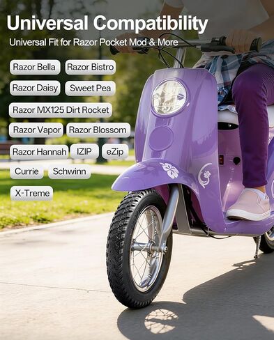 GYL (57-103) 12.5x2.25 Tire & Tube Set,12 1/2x2 1/4 Tire for Razor Pocket Electric Scooters Mod,Schwinn, GT, IZIP, eZip in Kuwait