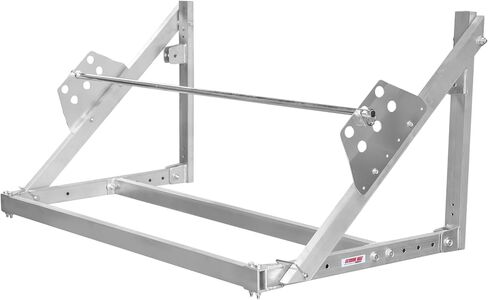 Extreme Max 5001.6461 Wall-Mount Aluminum Fold-Up Tire Rack for Race Trailer, Garage, Shop, Enclosed Trailer, Toy Hauler - 4', Black in Saudi Arabia